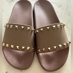 Valentino rock stud pool slides